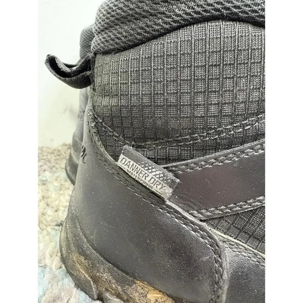 Danner Boots Mens 12 Lookout 5.5 Dry Black Leather Tactical Waterproof Duty